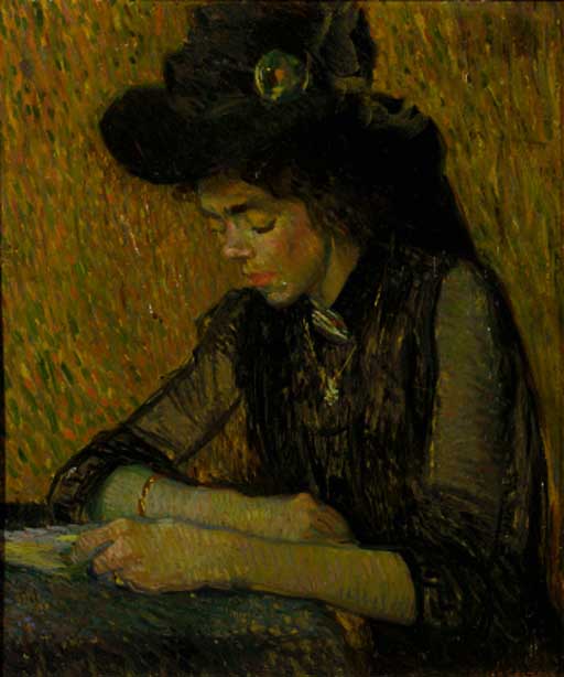 A reading lady
